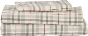 Stone & Beam Yarn-Dyed Plaid Flannel Sheets, 4-Piece