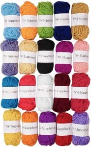 TYH Supplies Artistic Assorted Yarn, 20-Skiens