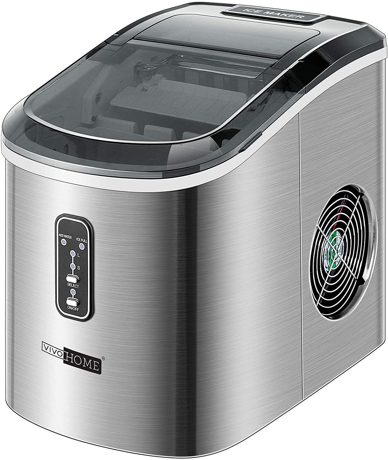 VIVOHOME Stainless Steel Countertop Ice Maker