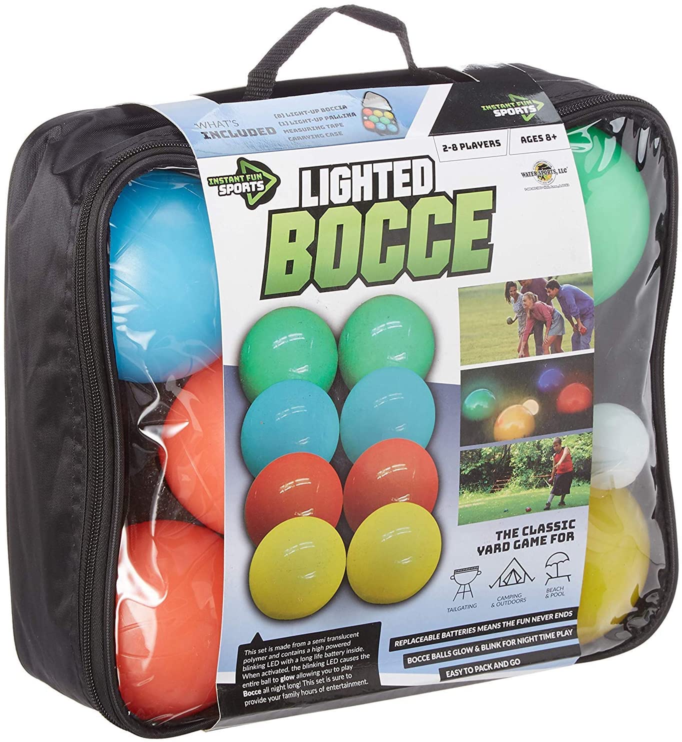 Water Sports Regulation Size Lighted Bocce Ball Set