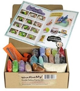 Woolbuddy 16-Color Needle Wool Felting Kit