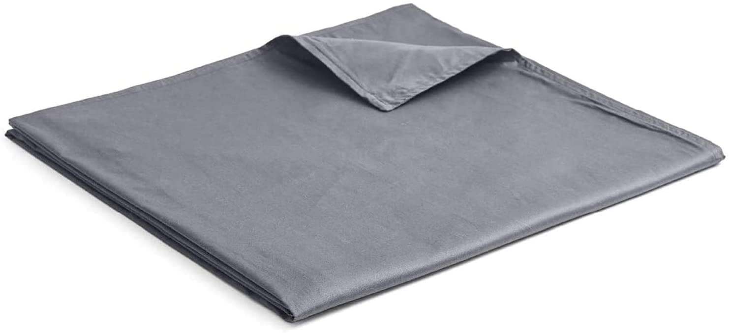 YnM Cotton Weighted Blanket Cover, 48 x 72-Inch