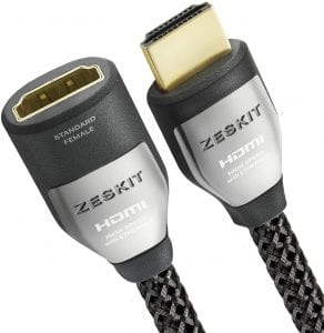 Zeskit Oxygen-Free HDMI Extender Cable, 3-Foot
