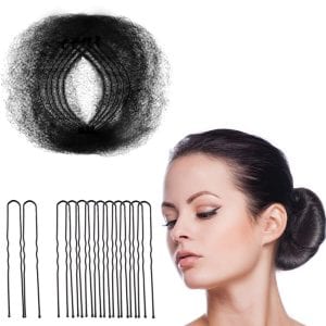Zonon Mesh Women’s Hair Net & U Shaped Pins Set