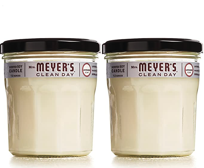 Mrs. Meyer’s Clean Day Lavender Aromatherapy Candle, 2-Pack