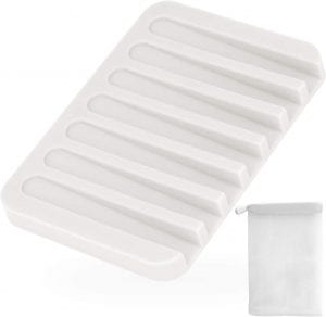 Anwenk Silicone Self-Draining Soap Holder
