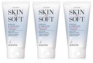 Avon Skin So Soft Hair Removal Cream, 3-Pack