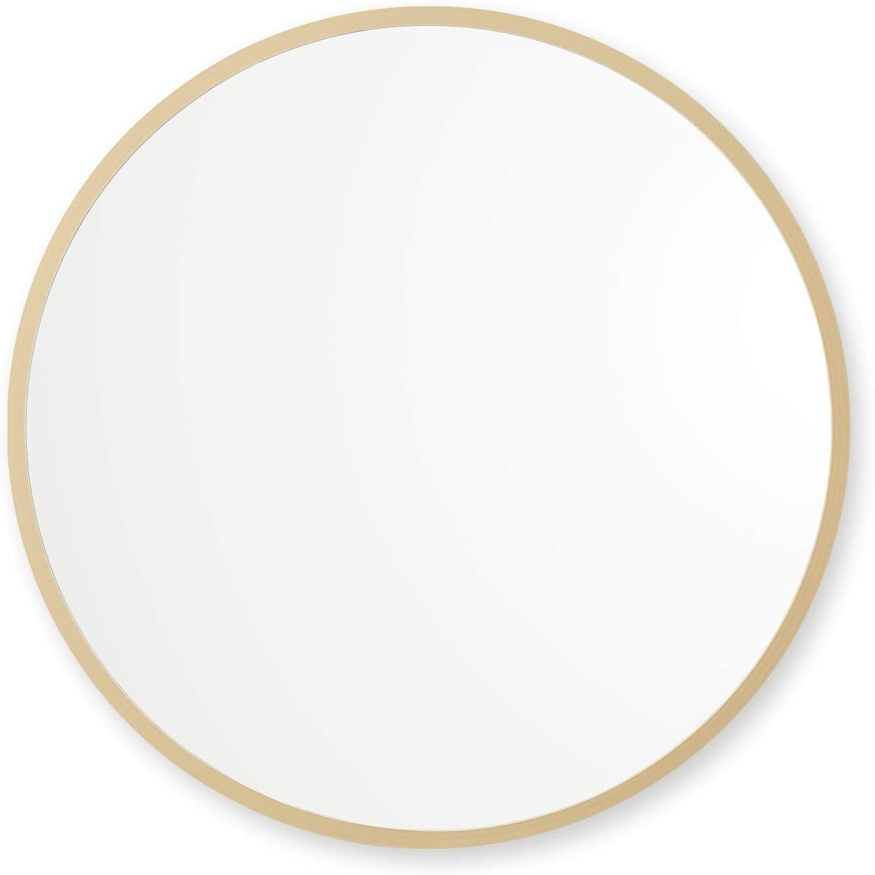 Better Bevel Mattee Gold Wall Mirror, 24×24-Inch