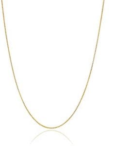 Bling For Your Buck Lightweight Lead-Free Gold Box Chain