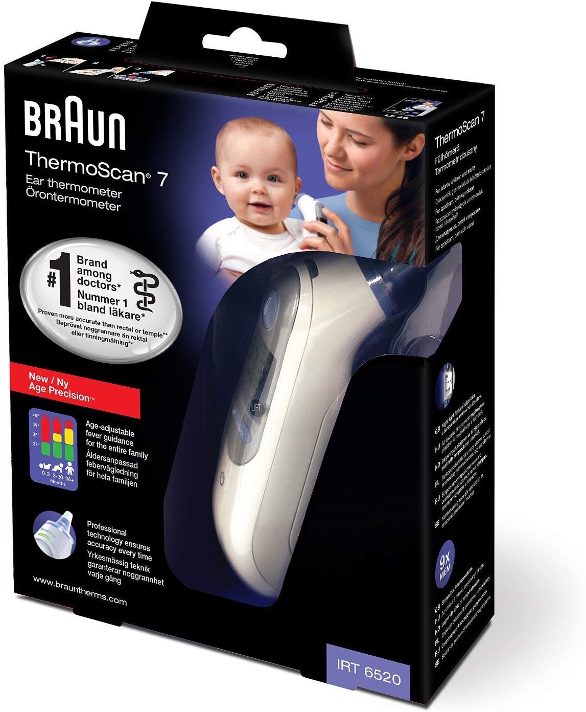 Verlaten Menstruatie hypotheek Braun Thermoscan 7 IRT6520 Digital Ear Thermometer