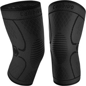 CAMBIVO Compression Knee Brace Sleeve, 2-Pack