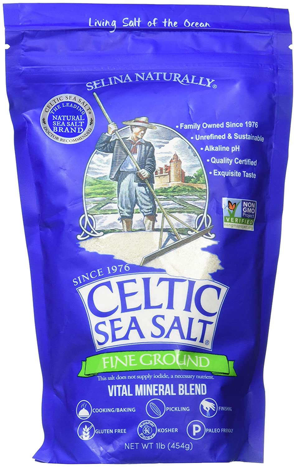 Celtic Sea Salt Unrefined Certified Salt For Cooking