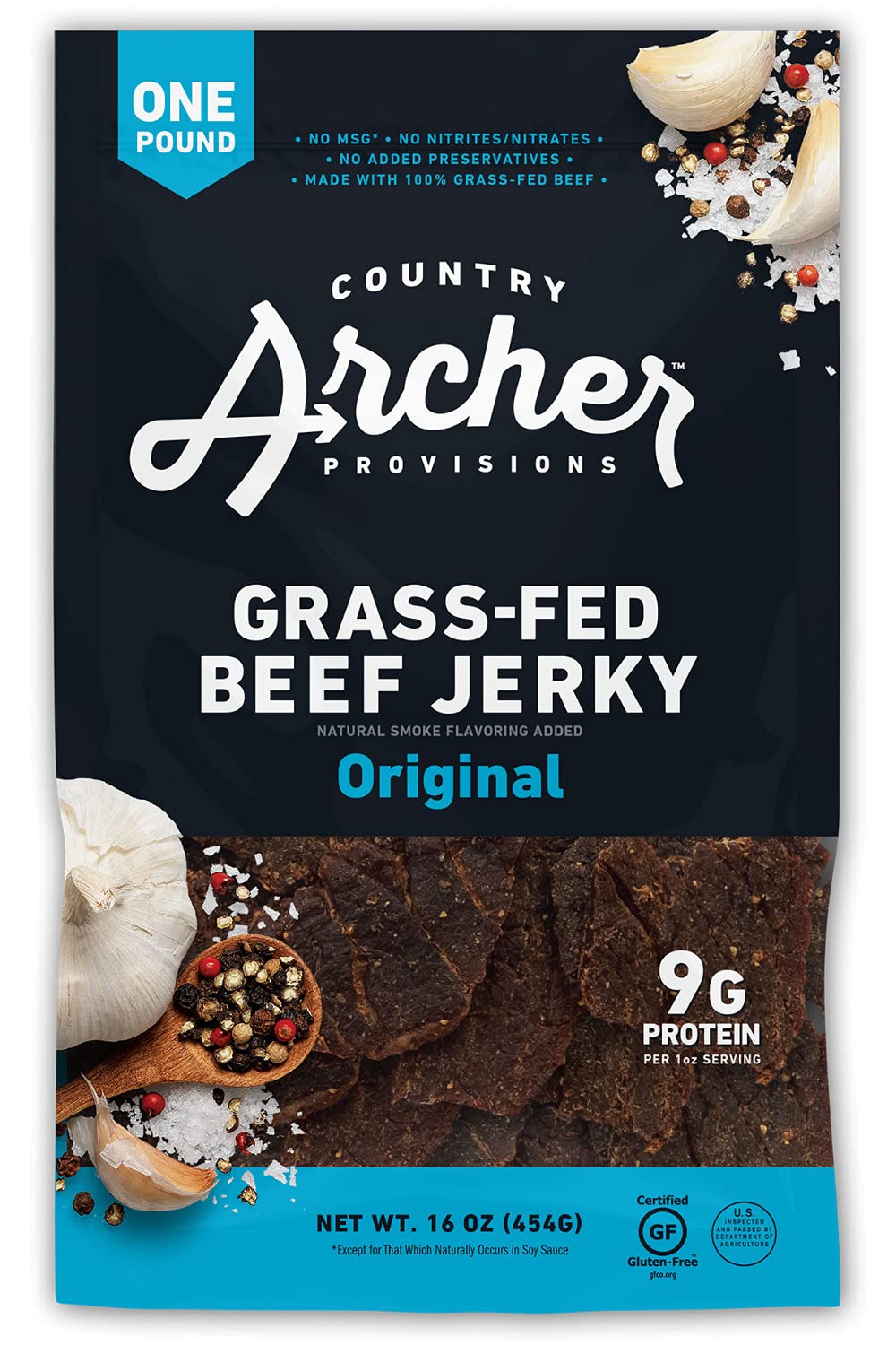 Country Archer MSG-Free Beef Jerky, 16-Ounce