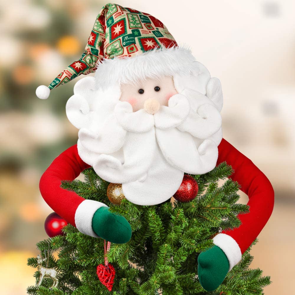 D-FantiX Santa Tree Topper Christmas Decoration