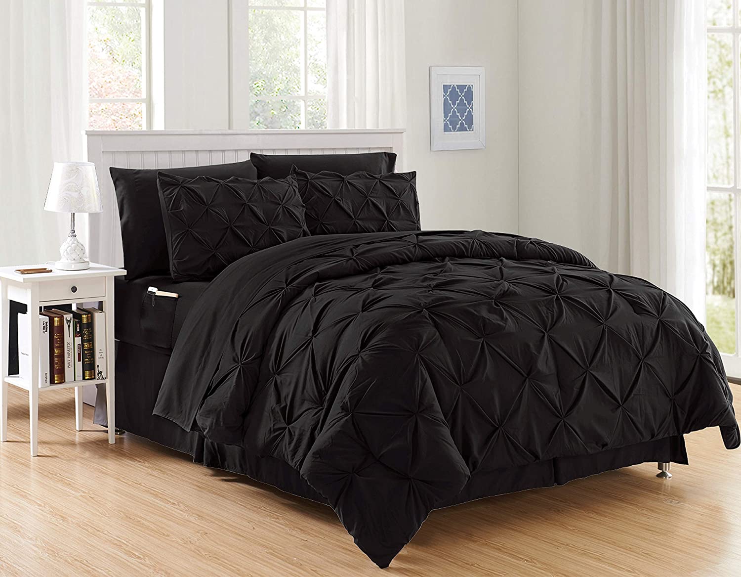 Elegant Comfort Down Alternative Comforter Set, 8-Piece