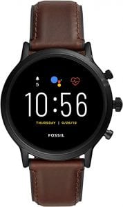 Fossil Gen 5 Carlyle Touchscreen Smartwatch, Black & Brown
