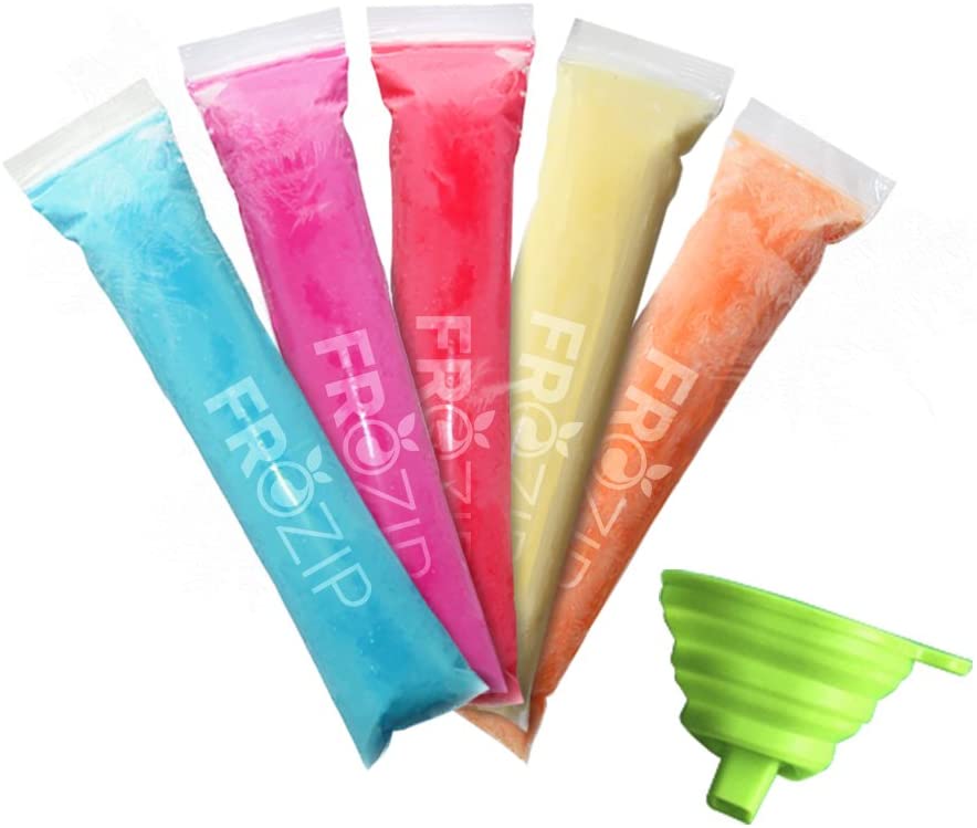 Frozip Disposable Ice Popsicle Mold Bags, 125-Count