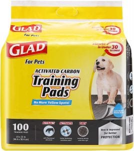 Glad For Pets Absorbent Incontinence Pads For Animals, 50-Pack