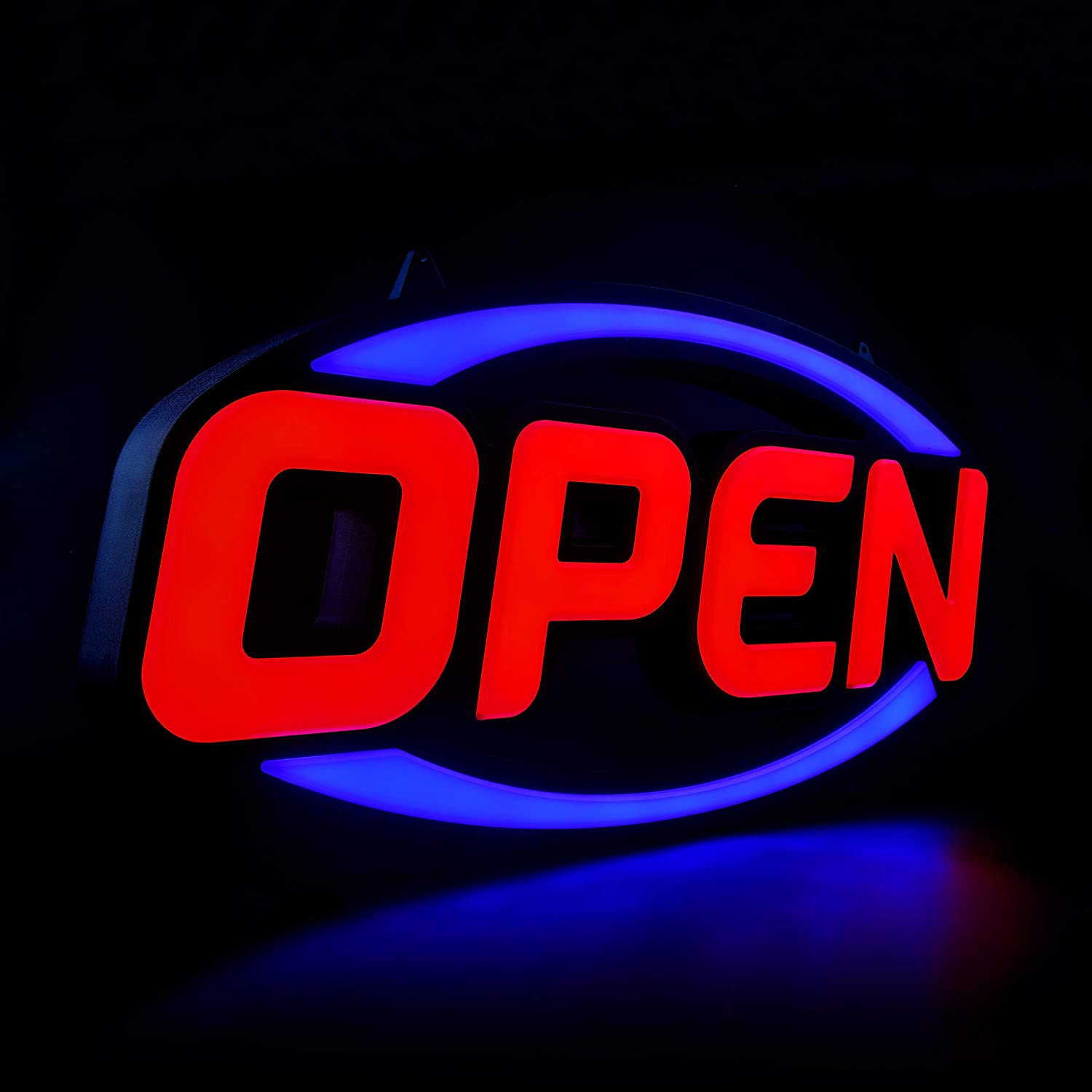GreenCube Remote Controlled LED Open Sign, 32×16-Inch