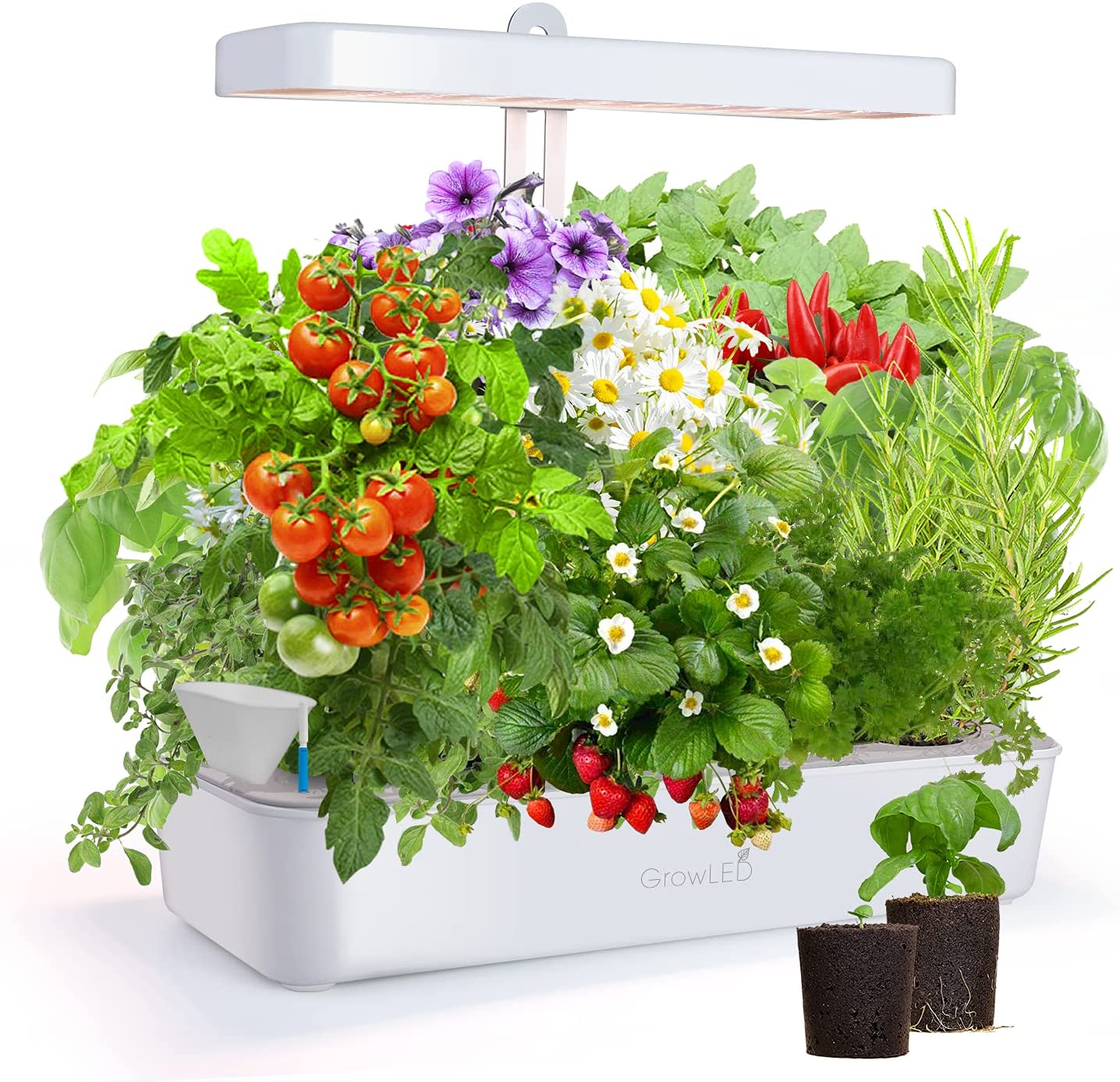 GrowLED Advanced Indoor 10-Pod Hydroponic System