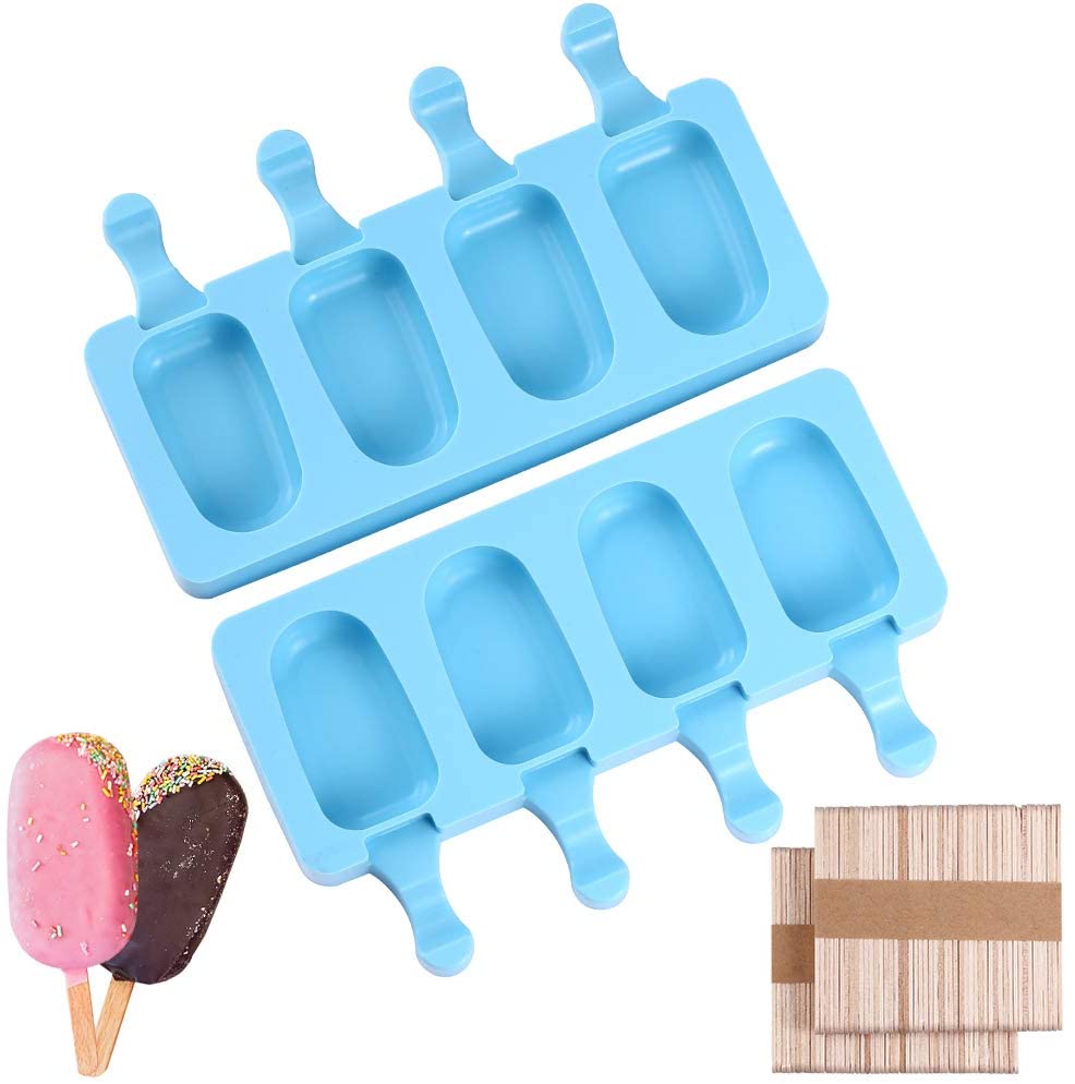 icekingclub Silicone BPA Free Ice Cream Mold, 2-Pack