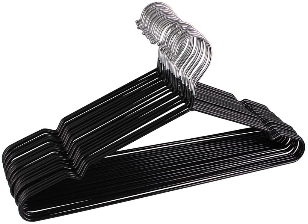 Kabudar Rubber Coated Metal Non-Slip Hangers, 20-Pack