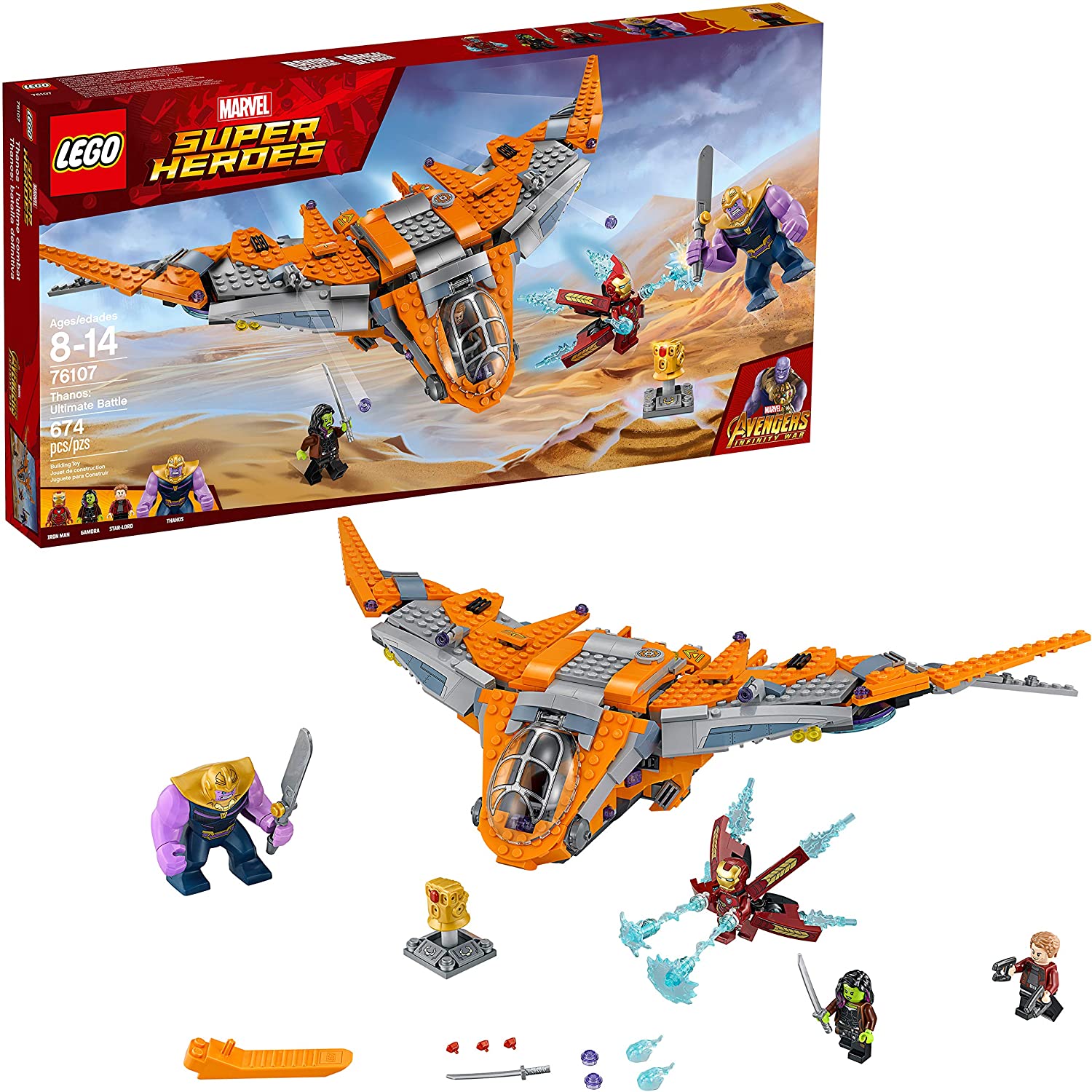 LEGO Marvel Avengers 76107 Infinity War Starship, 674-Piece