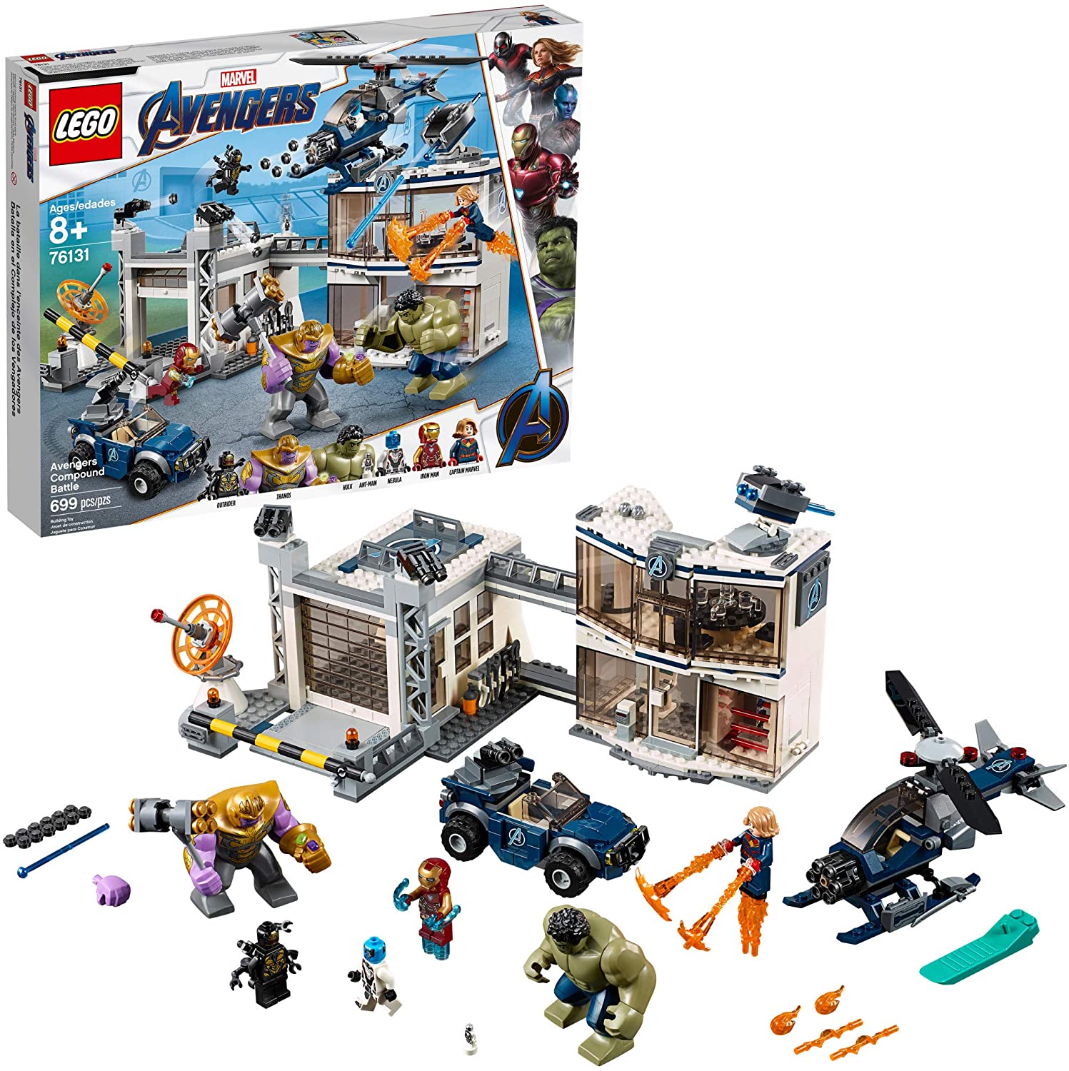 LEGO Marvel Avengers Compound Battle 76131, 699-Piece