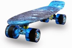 Meketec Starry Sky Youth Skateboard, 22.5 x 6-Inch