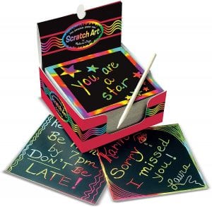 Melissa & Doug Scratch Art Rainbow Mini Notes, 125-Count
