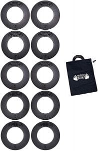 Micro Gainz Calibrated Fractional Weight Plate Set, 10-Pack