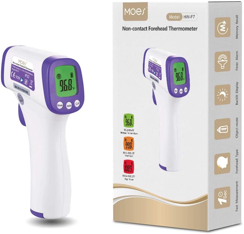 Moes Touch-Free Digital Forehead Thermometer