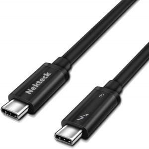 Nekteck USB C Thunderbolt 3 Dual 4k Video Cable, 3.3-Foot