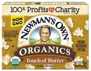 Newman’s Own Organics Touch Of Butter Microwave Popcorn, 12-pack