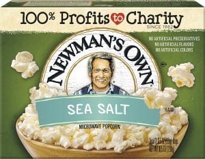 Newman’s Own Sea Salt Microwave Popcorn, 12-Pack