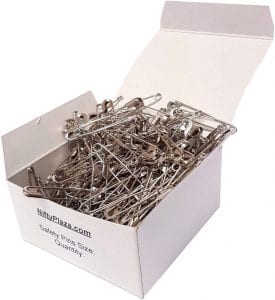 NiftyPlaza Portable Crafting Safety Pins, 100-Pack