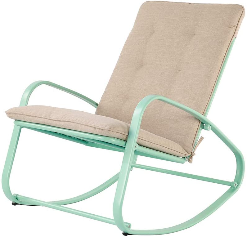 OC Orange-Casual Metal Patio Furniture Rocking Chair