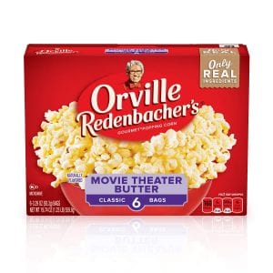 Orville Redenbacher’s Movie Theater Butter Microwave Popcorn, 6-Count