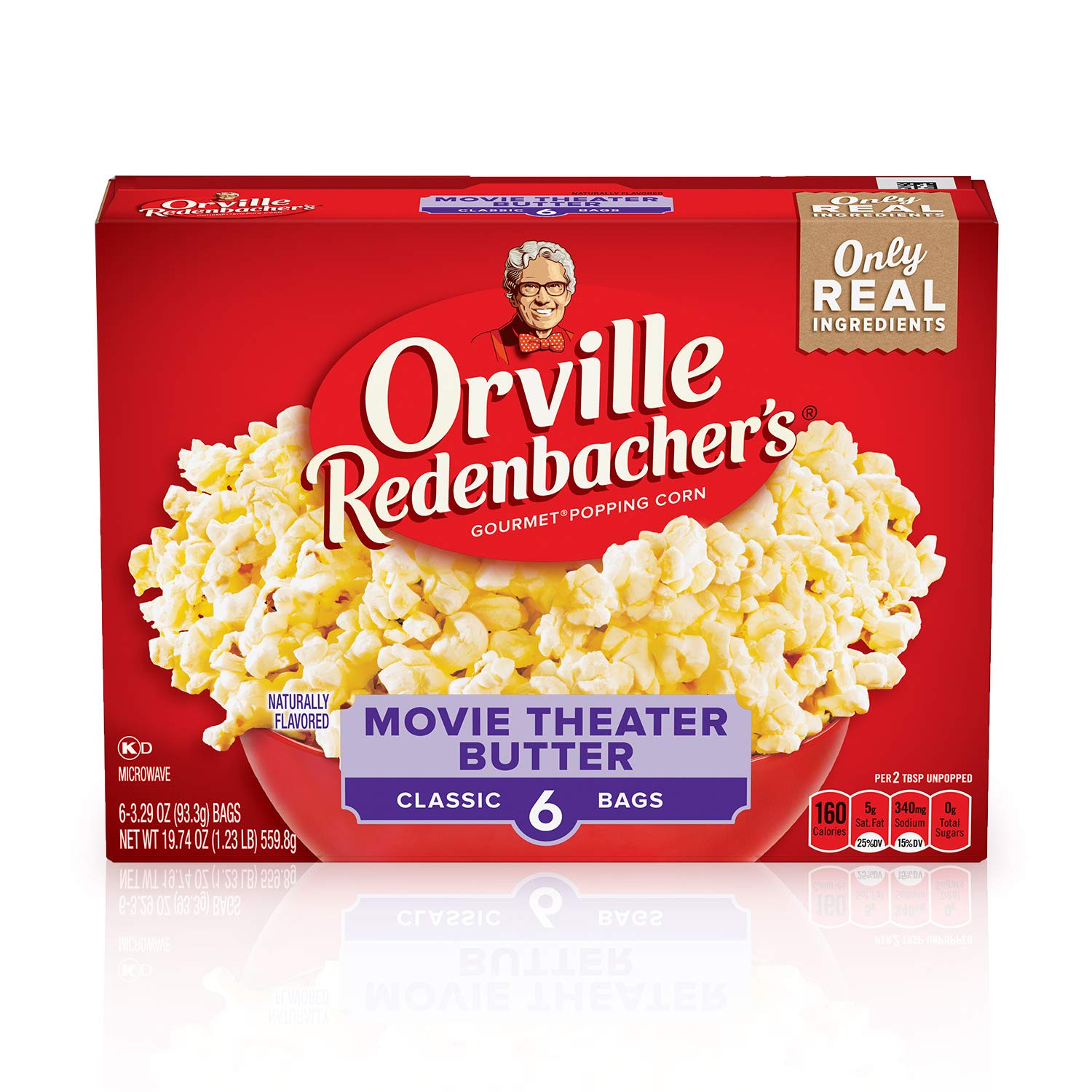 Orville Redenbacher’s Movie Theater Butter Microwave Popcorn, 6-Count