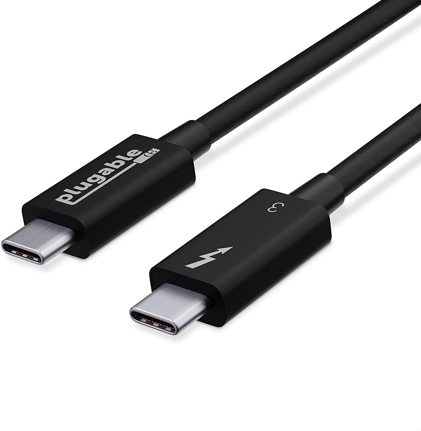 Plugable Apple 5Amps Thunderbolt 3 Cable, 2.6-Foot