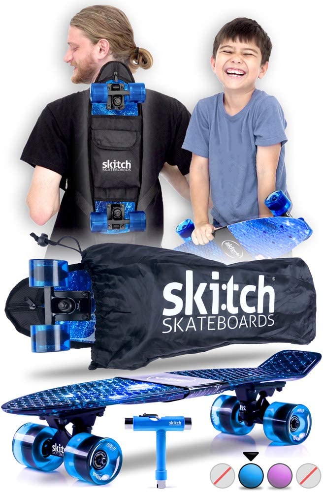 Skitch Adjustable Kid’s Skateboard Set, 22 x 6-Inch