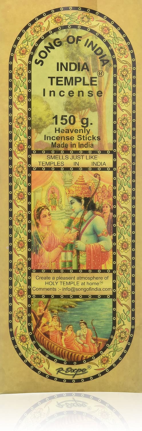 Song Of India India Temples Incense Sticks, 120-Pack