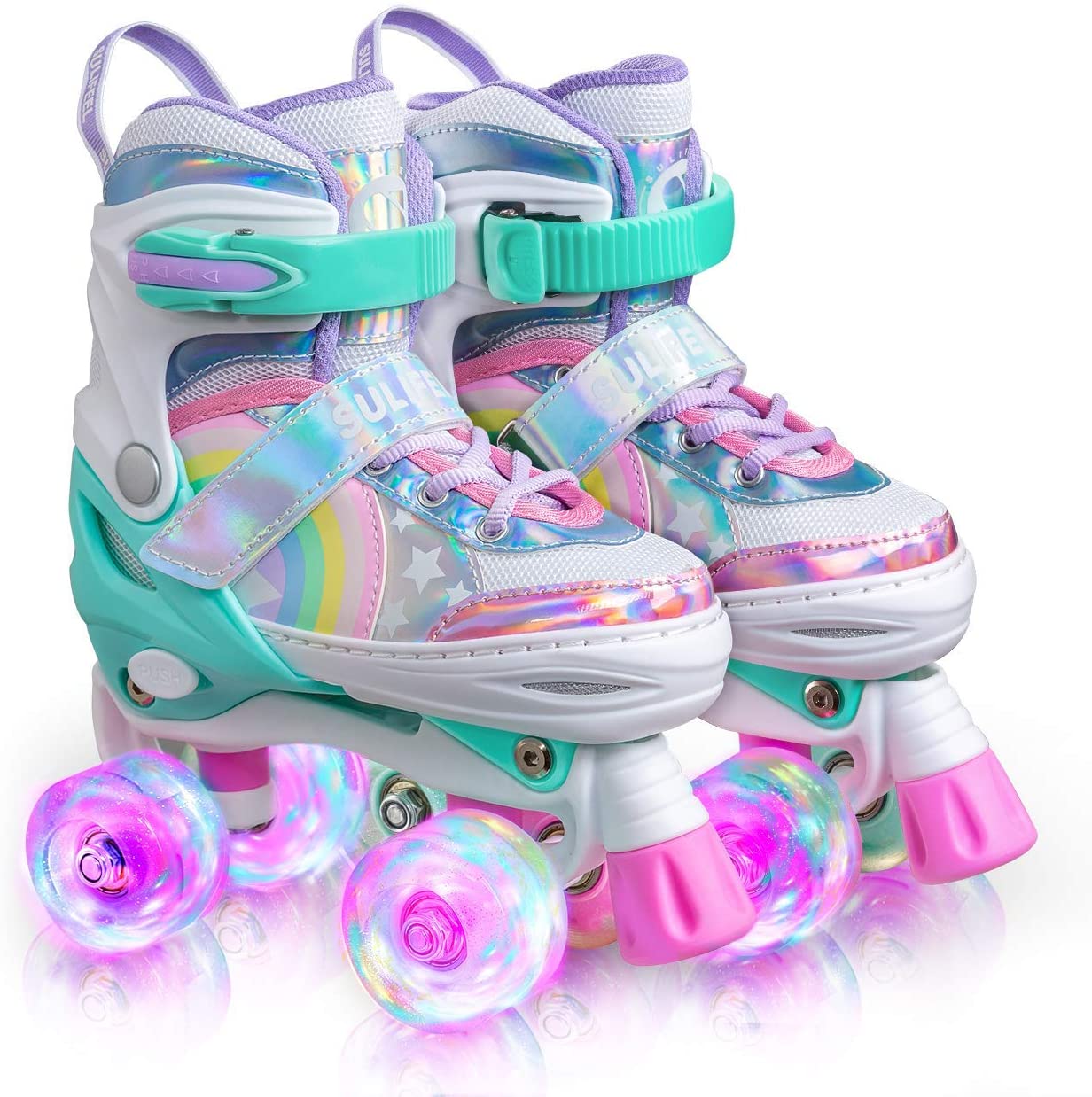 Sulifeel Rainbow Unicorn Roller Skates