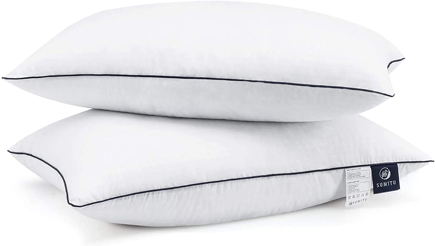SUMITU Allergy Proof Egyptian Cotton Pillow, 2-Pack