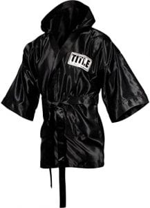 TITLE Boxing 3/4 Length Stock Satin Robe