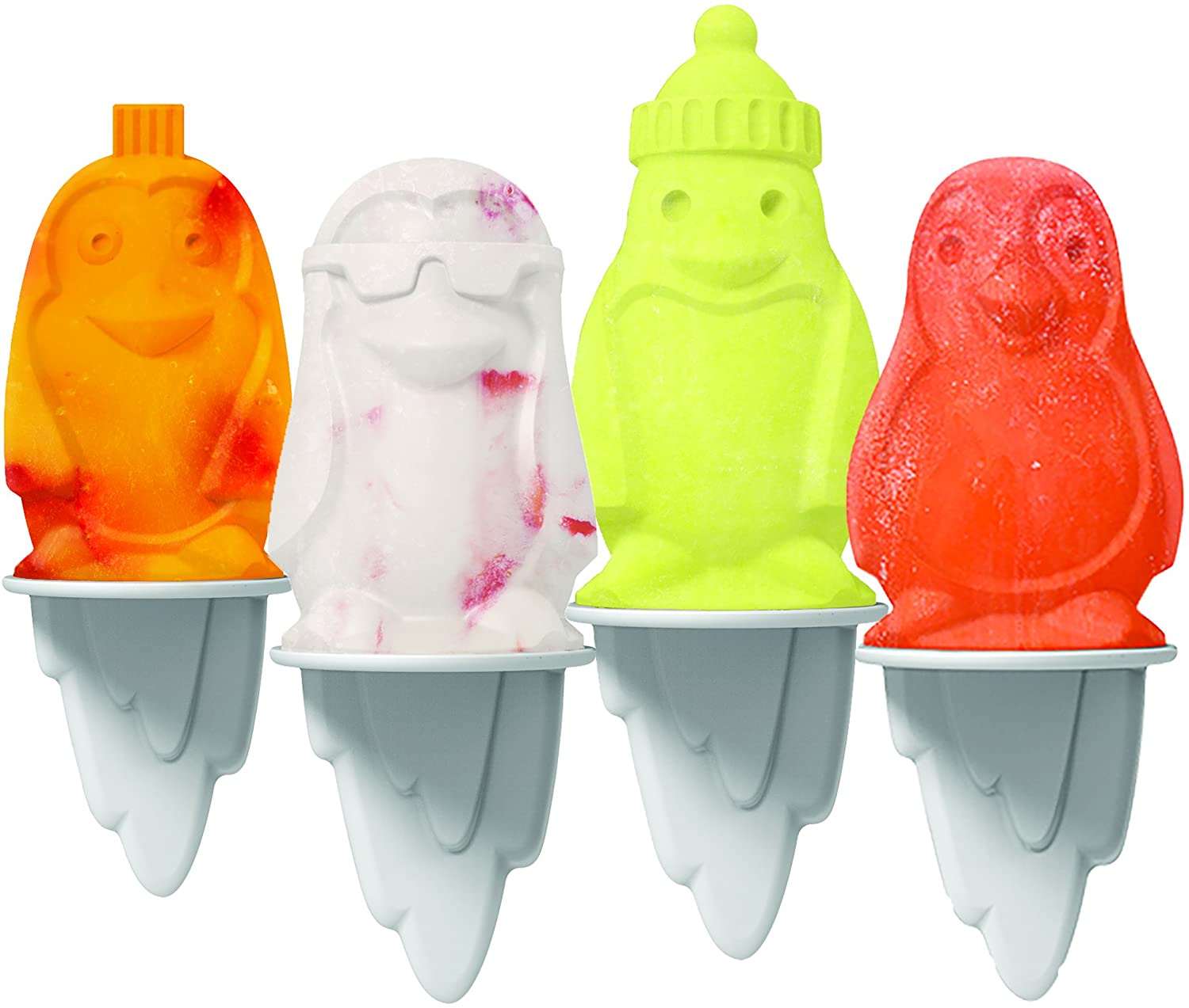 Tovolo Penguin Flexible Silicone Ice Pop Maker Set