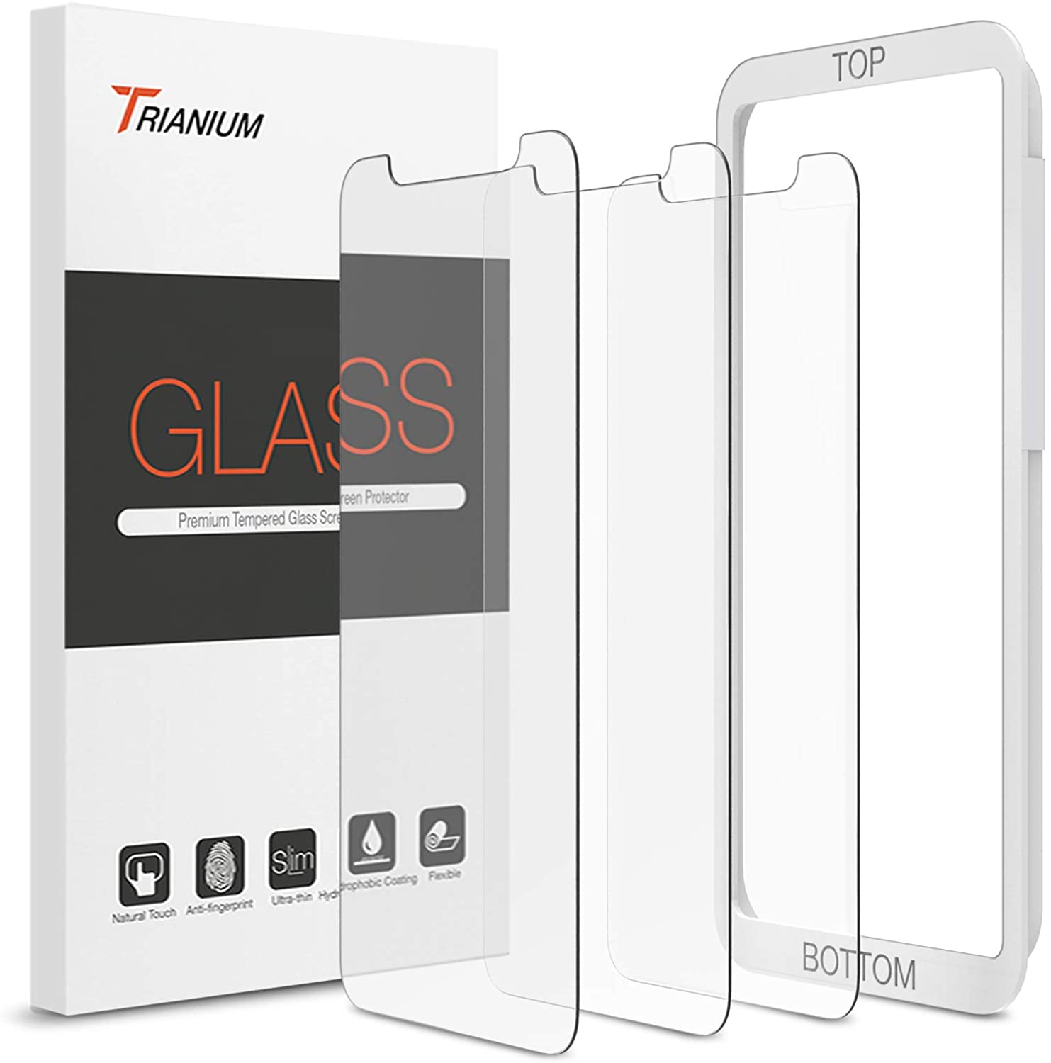 Trianium Scratch Proof iPhone Screen Protectors, 3-Pack