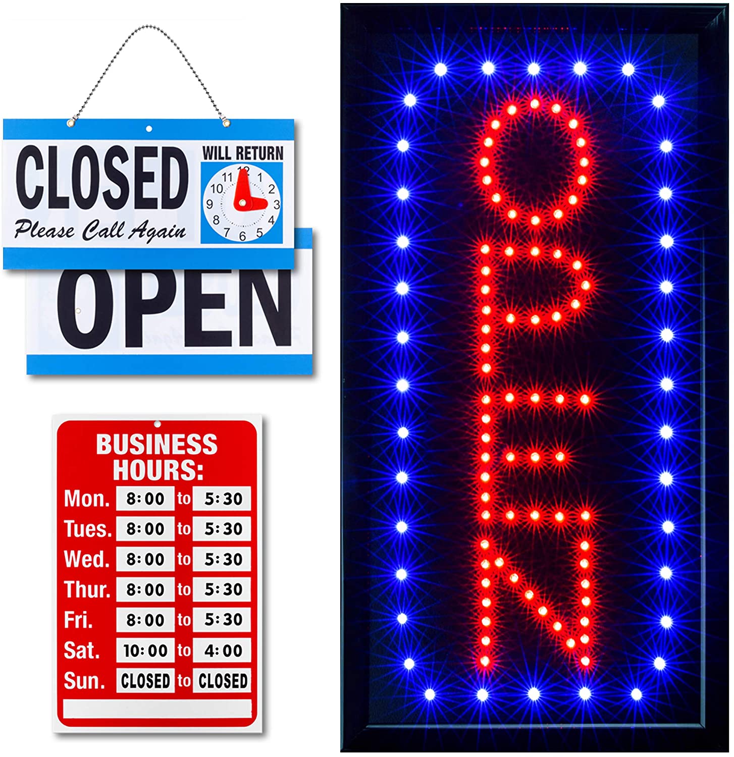 Ultima LED Neon Open Sign, 19×10-Inch