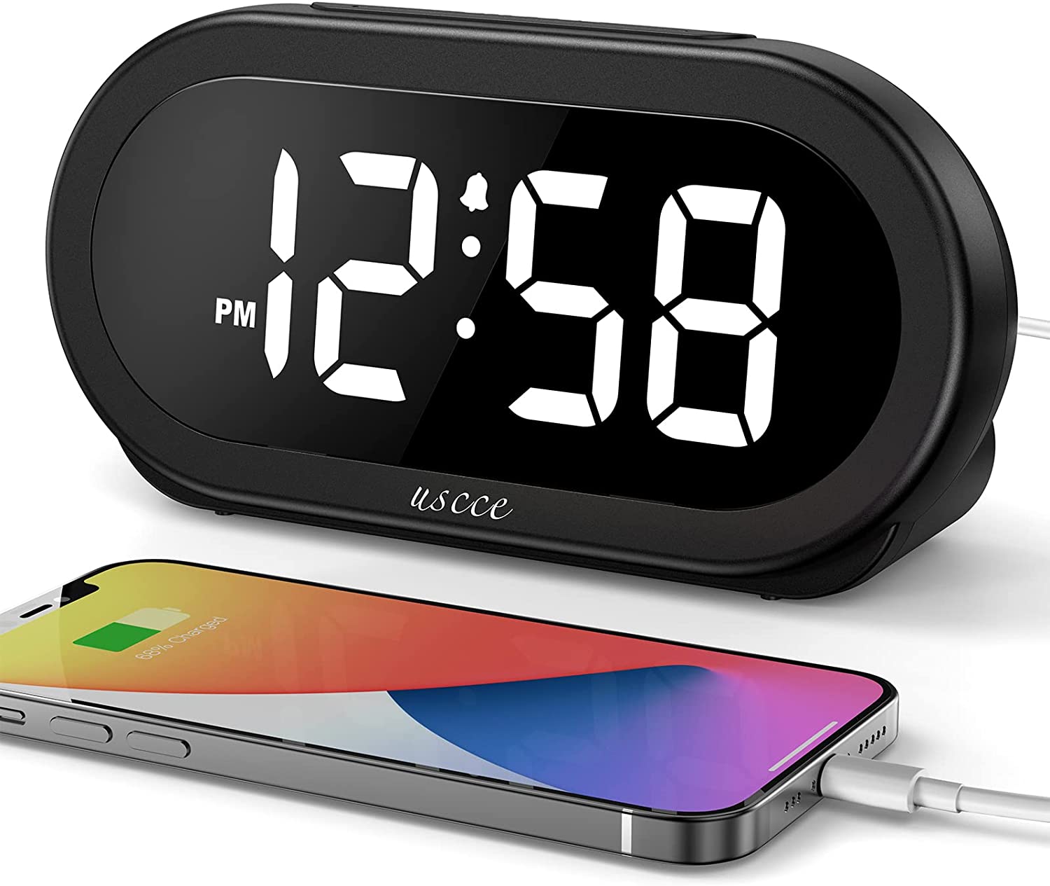 USCCE Customizable Easy Snooze Alarm Clock