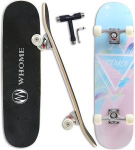 WHOME Professional Traditional Skateboard, 31 x 8-Inch